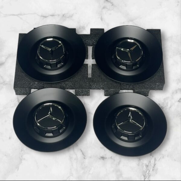 Mercedes W463 G63 AMG Hubcap Lid Set A0004004300 9283 Matte Black